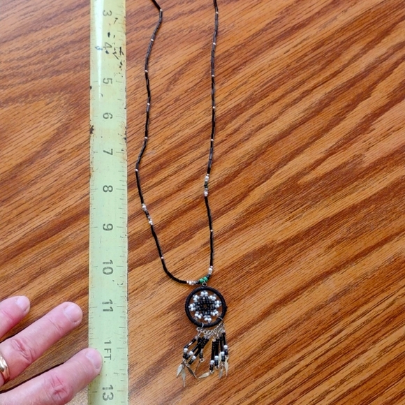 🪶 Native American Dreamcatcher NECKLACE w/Spiritual Blessings - Picture 4 of 16